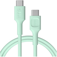 Kabel USB-C-USB-C PowerFlex 100W silikonowy 0.3m zielony