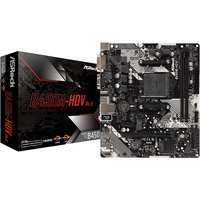 Pyta gwna B450M-HDV R4.0 AM4 2DDR4 VGA/DVI/HDMI/M.2 uATX