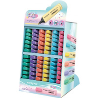 Zakrelacz KEYROAD Fluo, 72 szt., display, mix kolorw