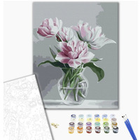 Malowanie po numerach BRUSHME, 40x50 cm, wazon czuoci, 1 szt., w pudeku