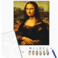 Malowanie po numerach BRUSHME, 40x50 cm, Mona Lisa, 1 szt., w pudeku