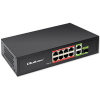 Przecznik sieciowy SWITCH FAST Ethernet 8x RJ45 PoE 2x RJ45 Uplink 1x SFP | 120W | 1000Mb/s