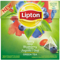 Herbata LIPTON PIRAMID JAGODA i GOJI (20 saszetek) zielona