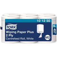 Rcznik w roli Tork centralnego dozowania maxi, 2 warstwy, kolor biay, celuloza z makulatur, dugo 150m, (6 rol.), M2, 101250