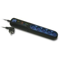 Listwa przeciwprzepiciowa LFT-2001A, 3L EMI/RFI, 2.5m, czarna