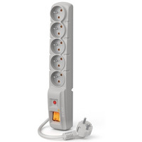 Listwa zasilajca F5 1.5M szara