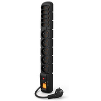 Listwa zasilajca S10 3M czarna 10 gniazd