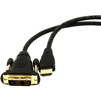 Kabel HDMI-DVI 3M (pozacane kocwki)