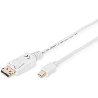 Kabel poczeniowy Displayport 4K 60Hz UHD Typ miniDP/DP M/M biay 2m