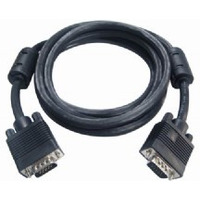 Przeduacz 15F/15M VGA EKRAN+FERRYT 1.8M czarny