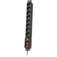 Listwa przeciwprzepiciowa LXARM 810, 3L, PDU, 3, 0m, czarna