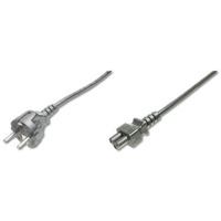 Kabel poczeniowy zasilajcy Typ Schuko prosty/IEC C5 M/ 0, 75m Czarny