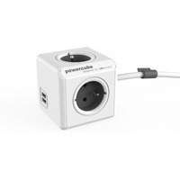 Listwa zasilajca PowerCube Extended USB 1, 5m 2402GY/FREUPC Szara