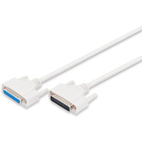Kabel przeduajcy LPT Typ DSUB25/DSUB25 M/ 2m Szary