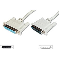 Kabel przeduajcy LPT Typ DSUB25/DSUB25 M/ 3m Szary