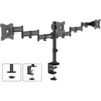 Uchwyt biurkowy na 3 monitory LCD podwjne ramiona MC-691 13