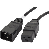 Przeduacz kabla zasilajcego IEC 320 C19 - C20 VDE 1.8M VDE czarny