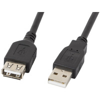 Przeduacz kabla USB 2.0 AM-AF czarny 5M