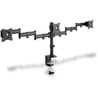 Stojak biurkowy potrjny z zaciskiem, 3xLCD, max. 27, max. obcienie 8kg, uchylno-obrotowy 360