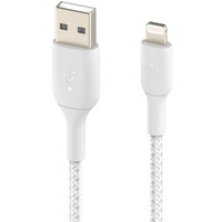 Kabel Braided USB- Lightning 2m biay