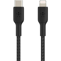 Kabel Braided USB-C Lightning 1m czarny