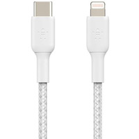 Kabel Braided USB-C Lightning 1m biay