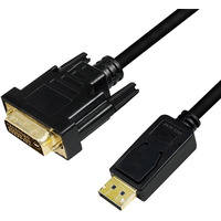 Kabel DisplayPort 1.2 do DVI 24+1, 1m, Czarny
