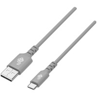 Kabel USB-USB C 1m silikonowy szary Quick Charge