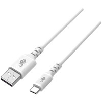 Kabel USB-USB C 1m silikonowy biay Quick Charge