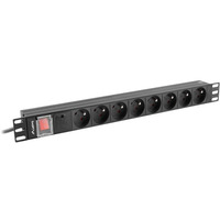 Listwa zasilajca rack PDU 19 cali 1U 16A 8X 230V PL 2 czarna