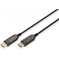 Kabel poczeniowy hybrydowy AOC DisplayPort 1.4 8K/60Hz UHD DP/DP M/M 20m Czarny