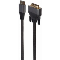 Kabel HDMI do DVI w oplocie 1.8m pozacane kocwki