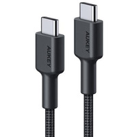 CB-CC03 OEM nylonowy kabel Quick Charge USB C - USB C | 0.3m | 5Gbps | 60W PD | 20V