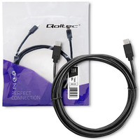 Kabel USB 3.1 typ C mski | USB 3.1 typ C mski | 1.4m | Czarny