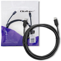 Kabel USB 3.1 typ C mski | USB 3.1 typ C mski | 2m | Czarny