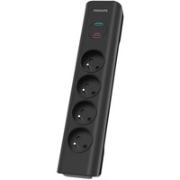 Listwa antyprzepiciowa SPN7040BA/60 4 gniazda AC, 2m Czarna
