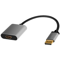 Adapter DP do HDMI 4K 60Hz aluminiowy 0.15m