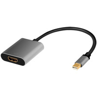 Adapter mDP do HDMI 4K 60Hz, aluminium 0.15m