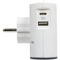 Rozgaziacz 2x2P+USB AC Biao/czarny