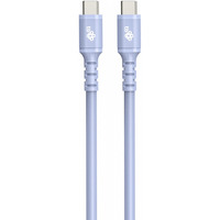 Kabel USB C - USB C 1m silikonowy fioletowy