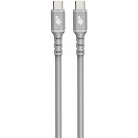 Kabel USB C - USB C 1m silikonowy szary