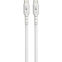 Kabel USB C - USB C 1 m. silikonowy biay