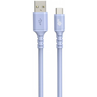 Kabel USB-USB C 1m silikonowy fioletowy