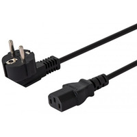 Kabel zasilajcy Schuko mski - IEC C13, ktowy 1, 8m, wielopak 10 szt. CL-98