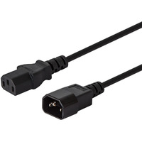 Komputerowy przeduacz zasilajcy IEC: C14-C13, 1, 2m, CL-99