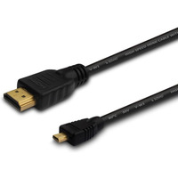 Kabel HDMI (M) - micro HDMI (M) 1m, czarny, CL-39