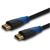 Kabel HDMI (M) 5m, oplot nylonowy, zote kocwki, v1.4 high speed, ethernet/3D, CL-49