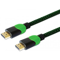 Kabel HDMI 2.0 zielono-czarny 1, 8m, GCL-03