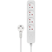 Listwa zasilajca przeciwprzepiciowa 4 gniazda, 3m, LZ-08