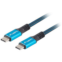 Kabel USB-C M/M USB4 0.5m 100W 8K 60HZ czarno-niebieski